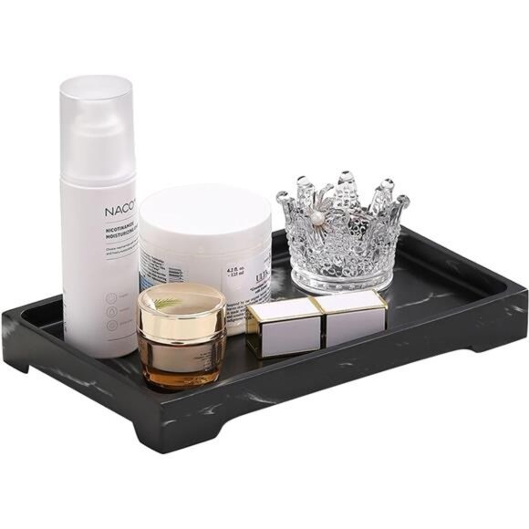 Vanity Tray, Bathroom Tray Toilet Tank Storage Tray, Resin Kitchen - Picture 1 of 7